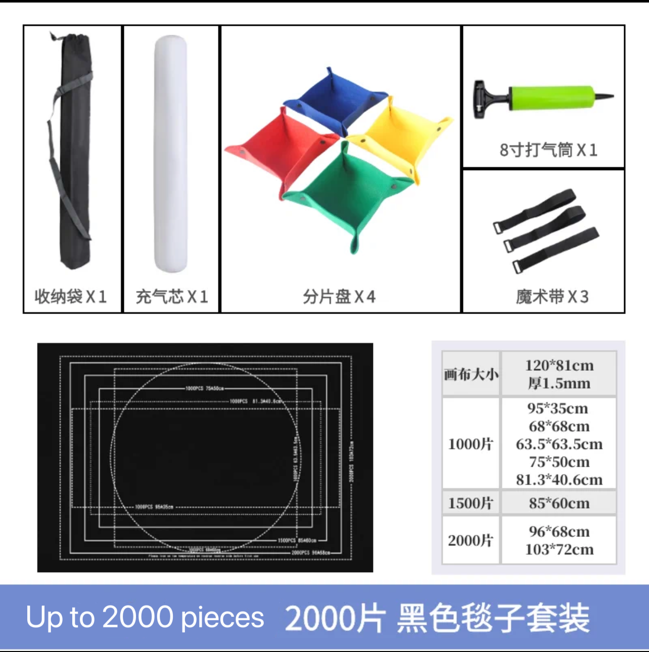 Jigsaw puzzle mat set - 拼图收纳毯